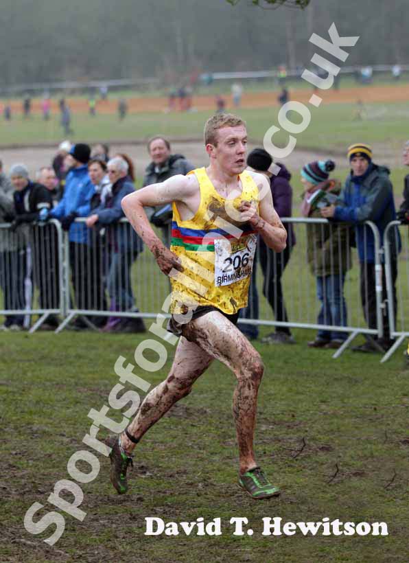 Callum Johnson (North East) during the under-20s McCain World Cross Country Trials and Inter Counties.